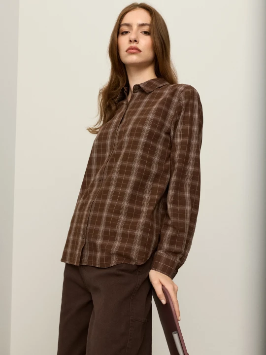 Zdjęcie produktu Sinsay - Bawełniana koszula oversize w kratę - wielobarwny