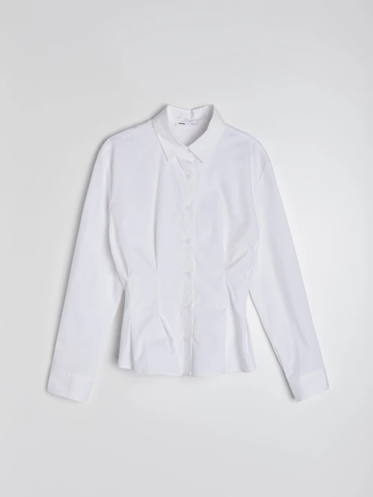 Zdjęcie produktu Sinsay - Bawełniana koszula slim fit - biały