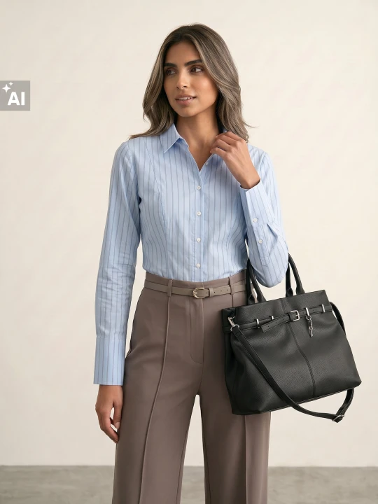 Zdjęcie produktu Sinsay - Bawełniana koszula slim fit w pionowe paski - wielobarwny