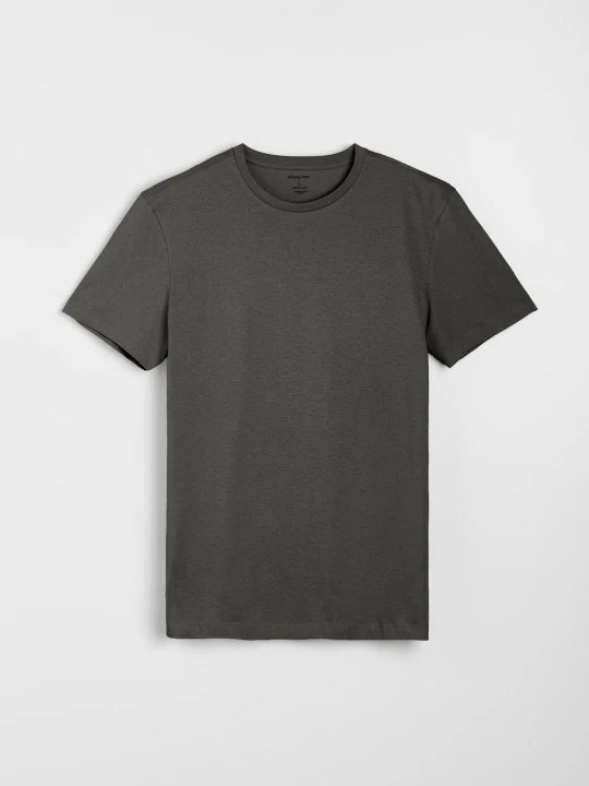 Zdjęcie produktu Sinsay - Bawełniana koszulka basic - khaki