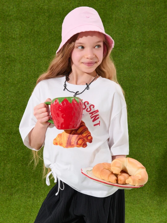 Zdjęcie produktu Sinsay - Bawełniana koszulka oversize z wiązaniem - biały