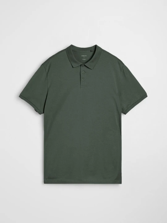 Zdjęcie produktu Sinsay - Bawełniana koszulka polo - zielony
