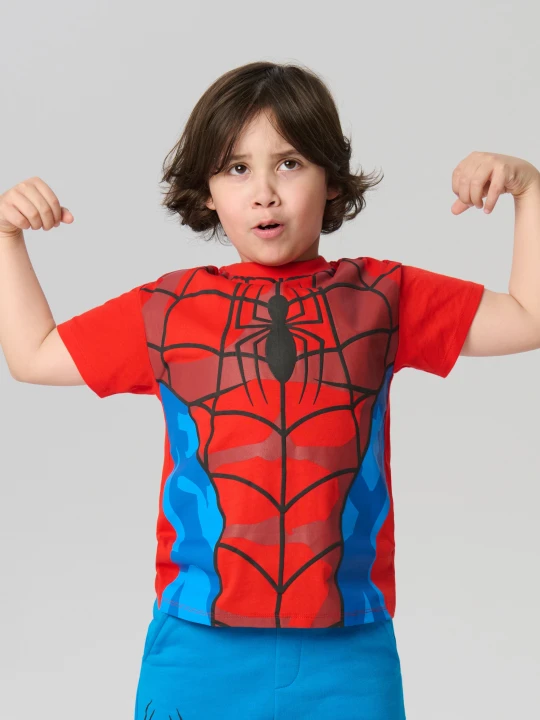 Zdjęcie produktu Sinsay - Bawełniana koszulka Spider-Man - czerwony
