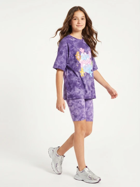 Zdjęcie produktu Sinsay - Bawełniana koszulka z efektem tie dye Care Bears - wielobarwny