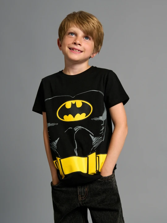 Zdjęcie produktu Sinsay - Bawełniana koszulka z krótkim rękawem Batman - czarny
