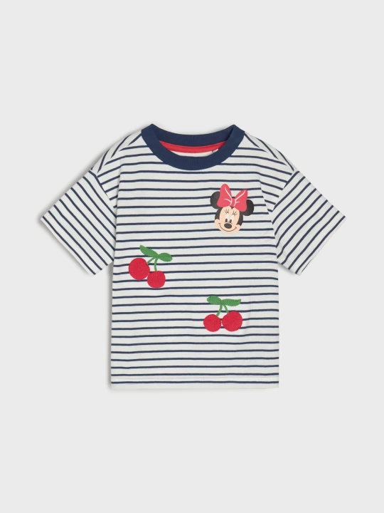 Zdjęcie produktu Sinsay - Bawełniana koszulka z nadrukiem Minnie Mouse - biały
