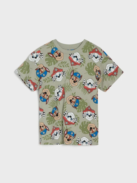 Zdjęcie produktu Sinsay - Bawełniana koszulka z nadrukiem PAW Patrol - wielobarwny