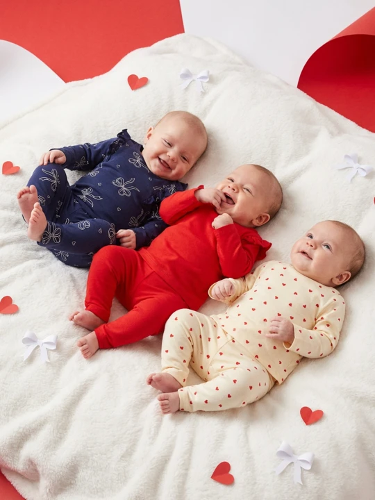 Zdjęcie produktu Sinsay - Bawełniana koszulka z ozdobnymi falbankami 3 pack - kremowy