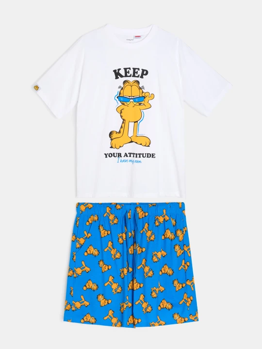 Zdjęcie produktu Sinsay - Bawełniana piżama dwuczęściowa Garfield - wielobarwny