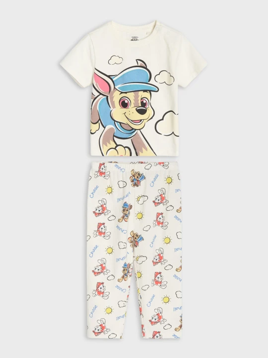 Zdjęcie produktu Sinsay - Bawełniana piżama dwuczęściowa PAW Patrol - kremowy