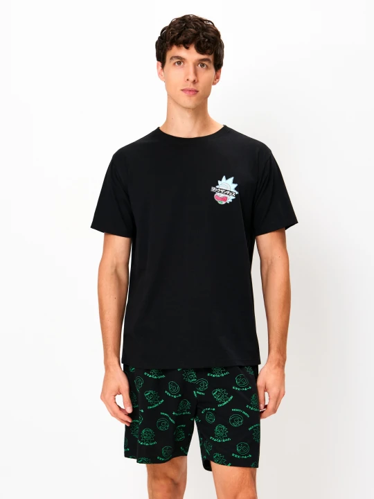 Zdjęcie produktu Sinsay - Bawełniana piżama dwuczęściowa Rick & Morty - wielobarwny