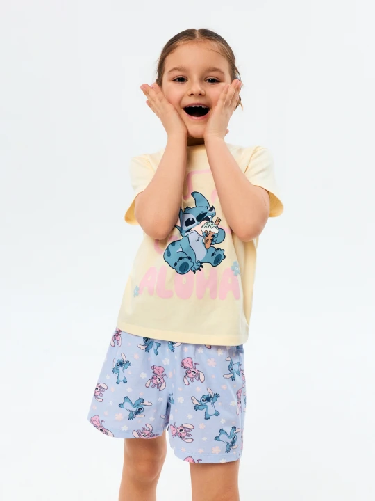 Zdjęcie produktu Sinsay - Bawełniana piżama dwuczęściowa Stitch - żółty