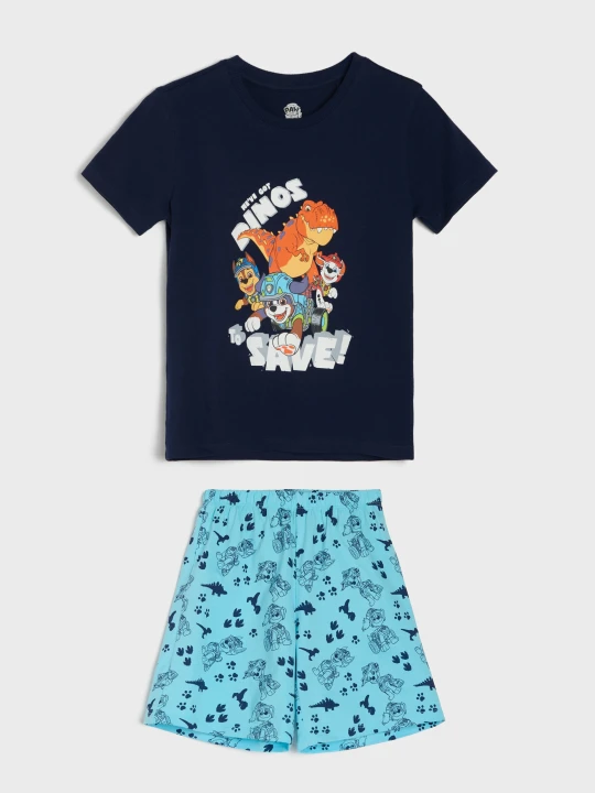 Zdjęcie produktu Sinsay - Bawełniana piżama dwuczęściowa z nadrukiem PAW Patrol - granatowy