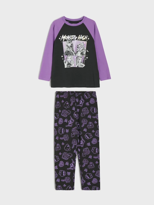 Zdjęcie produktu Sinsay - Bawełniana piżama Monster High - fioletowy