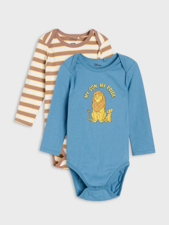 Zdjęcie produktu Sinsay - Bawełniane body Lion King 2 pack - mid blue