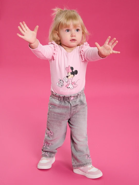Zdjęcie produktu Sinsay - Bawełniane body Minnie Mouse - różowy