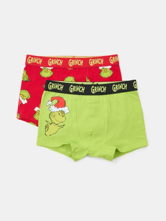 Zdjęcie produktu Sinsay - Bawełniane bokserki 2 pack Grinch - wielobarwny