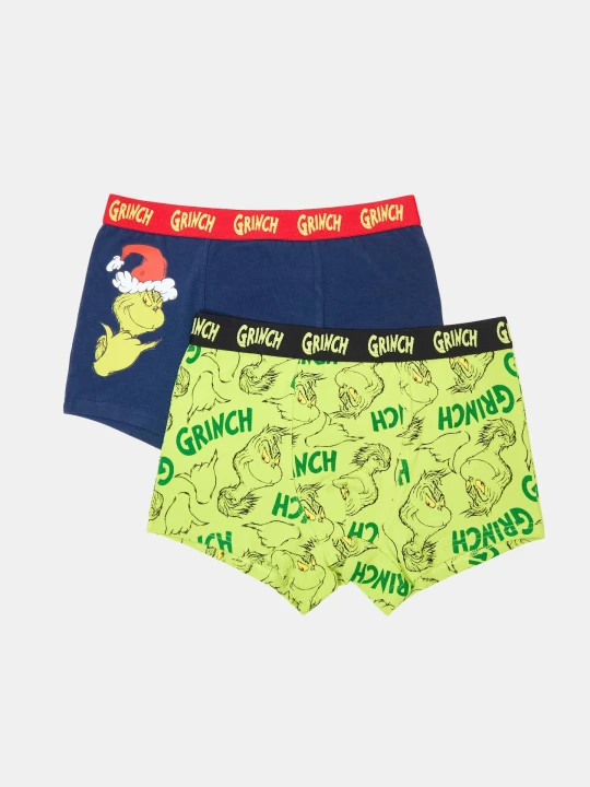 Zdjęcie produktu Sinsay - Bawełniane bokserki 2 pack Grinch - wielobarwny