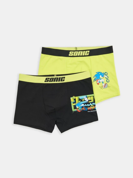 Zdjęcie produktu Sinsay - Bawełniane bokserki 2 pack Sonic the Hedgehog - wielobarwny