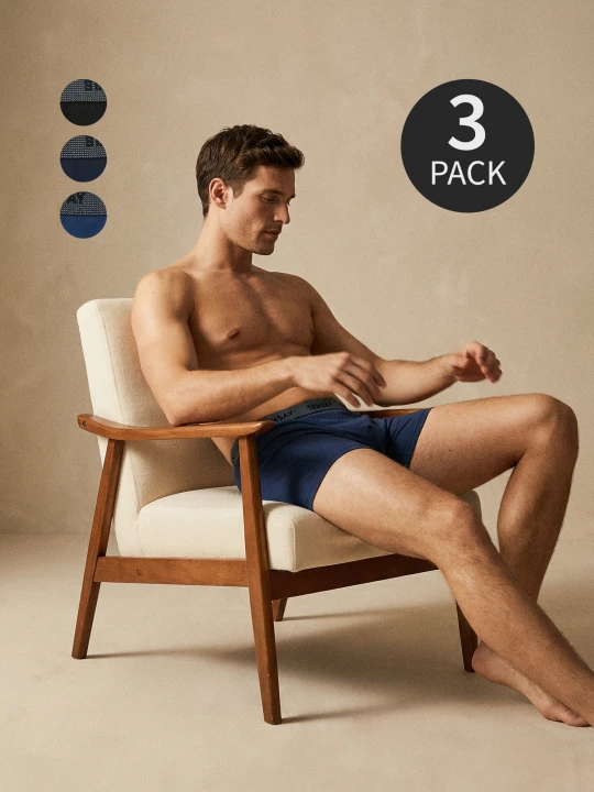 Zdjęcie produktu Sinsay - Bawełniane bokserki Long 3 pack - wielobarwny