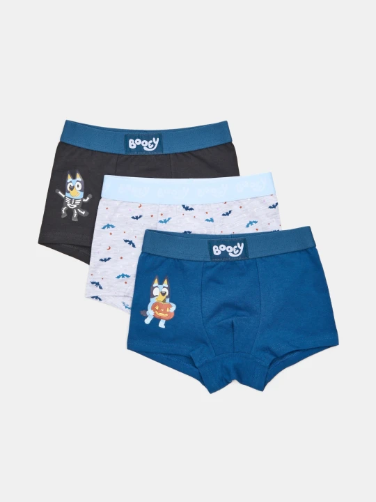 Zdjęcie produktu Sinsay - Bawełniane bokserki z motywem halloweenowym Bluey 3 pack - wielobarwny