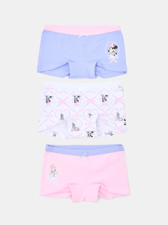 Zdjęcie produktu Sinsay - Bawełniane bokserki z nadrukiem 3 pack Minnie Mouse - fioletowy