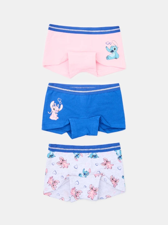 Zdjęcie produktu Sinsay - Bawełniane bokserki z nadrukiem 3 pack Stitch - różowy