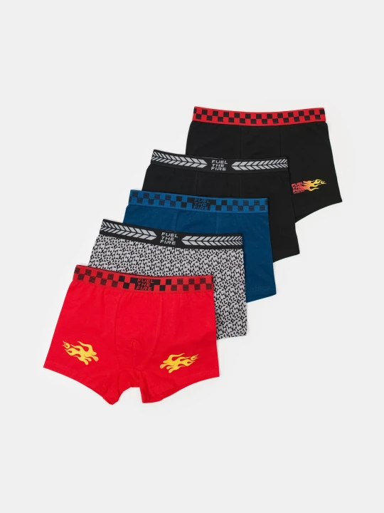 Zdjęcie produktu Sinsay - Bawełniane bokserki z nadrukiem 5 pack - wielobarwny