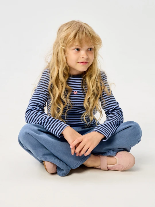Zdjęcie produktu Sinsay - Bawełniane jeansy wide leg - niebieski