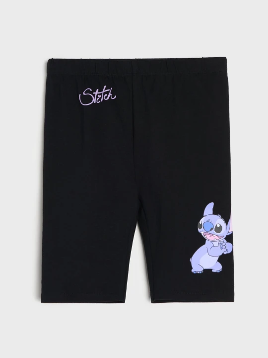 Zdjęcie produktu Sinsay - Bawełniane kolarki Stitch - czarny