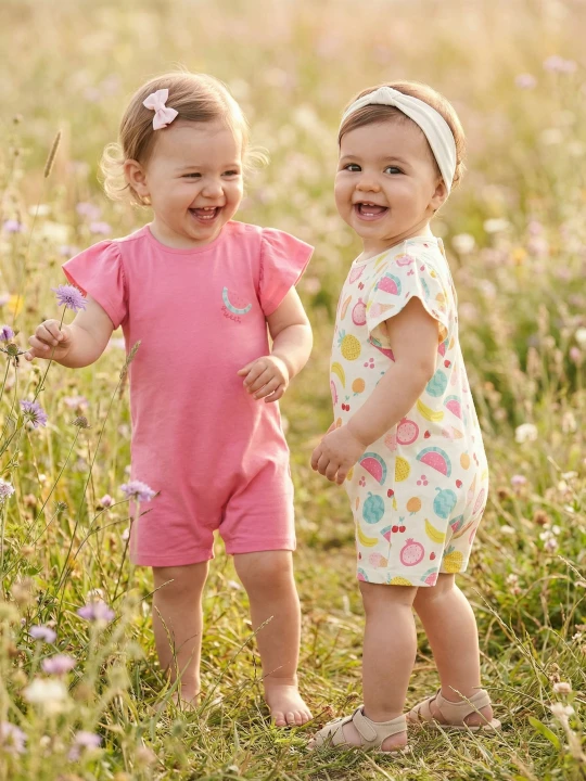 Zdjęcie produktu Sinsay - Bawełniane kombinezony letnie 2 pack - kremowy
