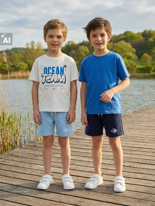 Zdjęcie produktu Sinsay - Bawełniane koszulki 2 pack - kremowy