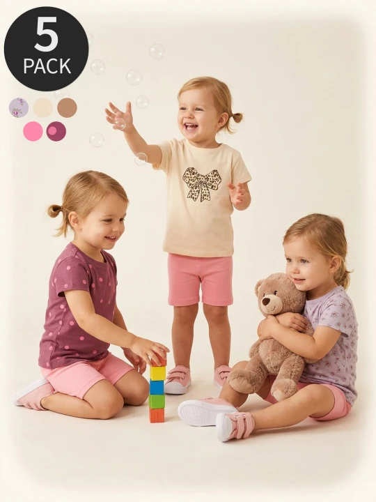 Zdjęcie produktu Sinsay - Bawełniane koszulki 5 pack - kremowy