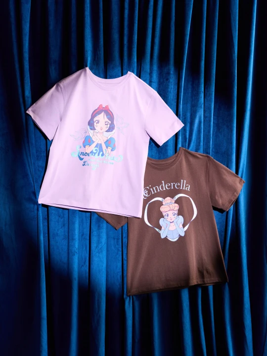 Zdjęcie produktu Sinsay - Bawełniane koszulki z nadrukiem 2 pack Disney Princess - wielobarwny