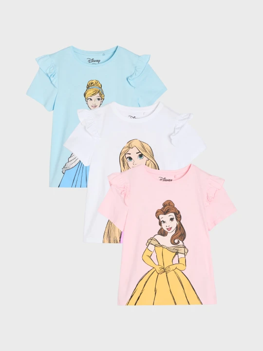 Zdjęcie produktu Sinsay - Bawełniane koszulki z nadrukiem Disney 3 pack - wielobarwny