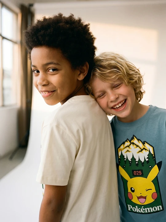 Zdjęcie produktu Sinsay - Bawełniane koszulki z nadrukiem Pokémon 2 pack - wielobarwny