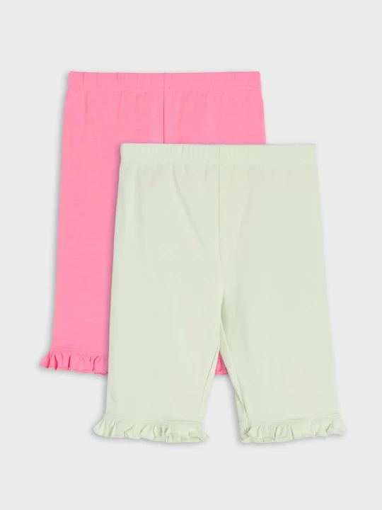 Zdjęcie produktu Sinsay - Bawełniane legginsy 2 pack - wielobarwny
