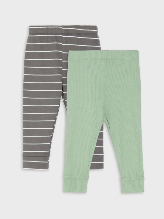 Zdjęcie produktu Sinsay - Bawełniane legginsy 2 pack - zielony