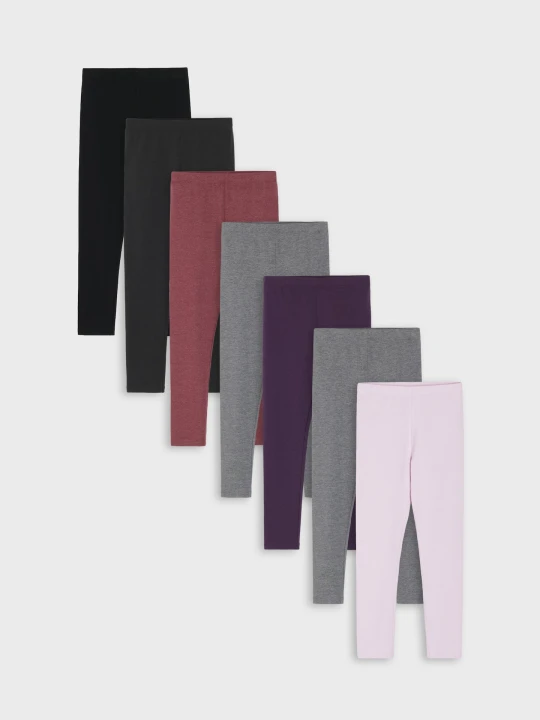 Zdjęcie produktu Sinsay - Bawełniane legginsy 7 pack - wielobarwny