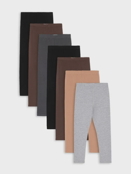 Zdjęcie produktu Sinsay - Bawełniane legginsy 7 pack - wielobarwny