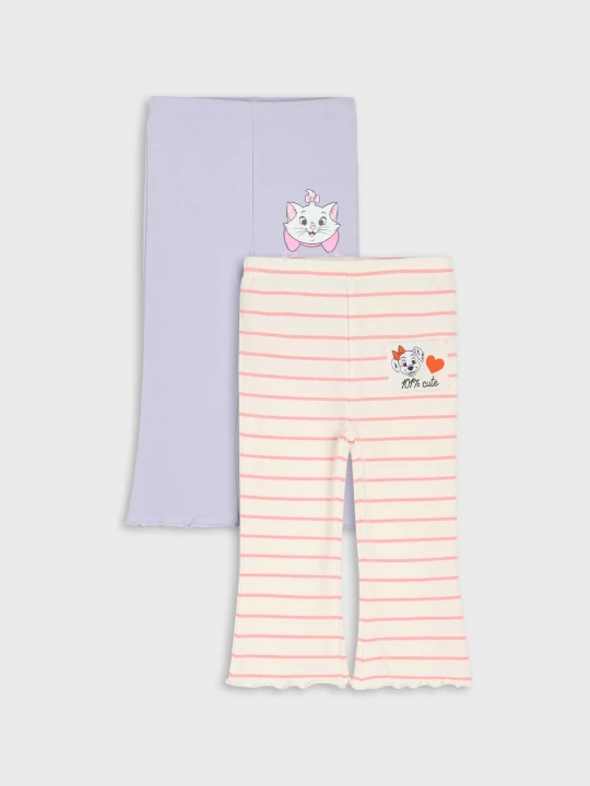 Zdjęcie produktu Sinsay - Bawełniane legginsy flare 2 pack Disney - mid blue