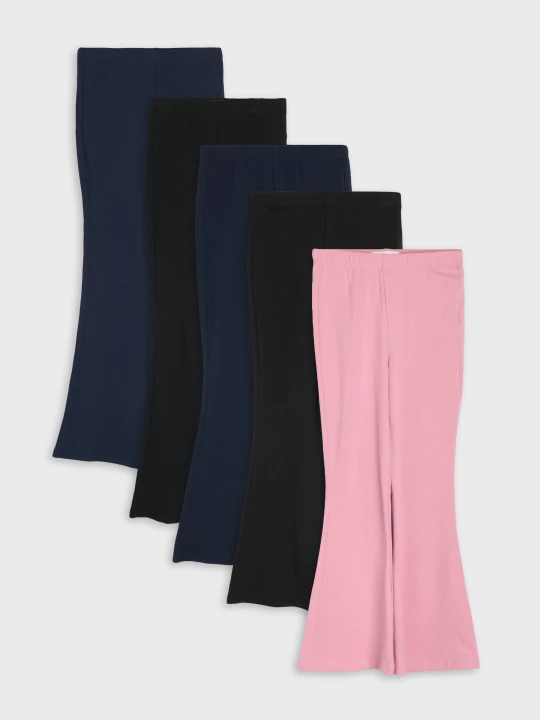 Zdjęcie produktu Sinsay - Bawełniane legginsy flare 5 pack - wielobarwny
