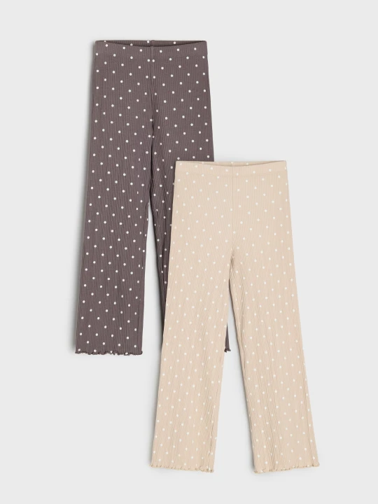 Zdjęcie produktu Sinsay - Bawełniane legginsy w kropki 2 pack - wielobarwny