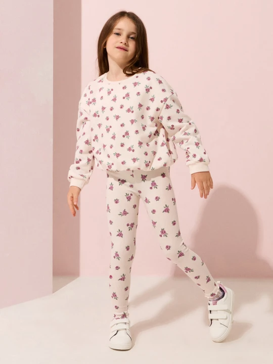 Zdjęcie produktu Sinsay - Bawełniane legginsy z motywem kwiatowym 3 pack - wielobarwny
