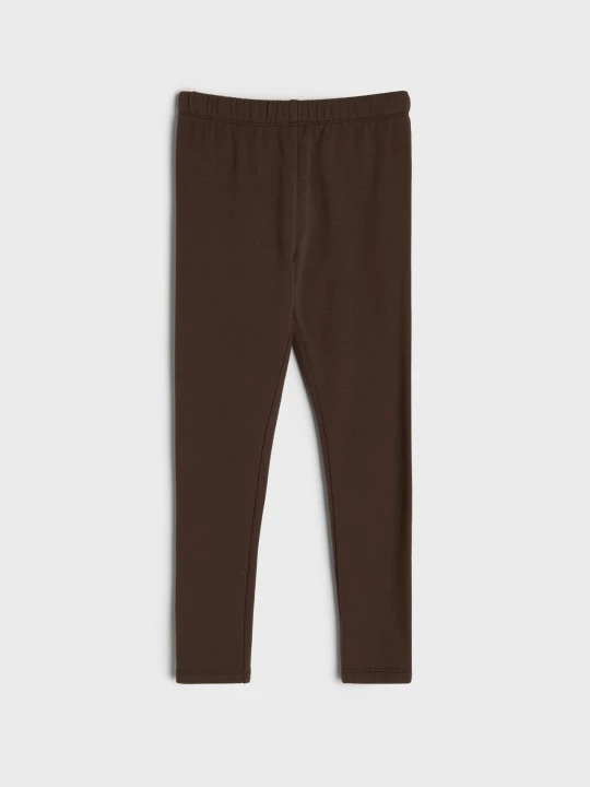 Zdjęcie produktu Sinsay - Bawełniane legginsy z ociepleniem - brązowy