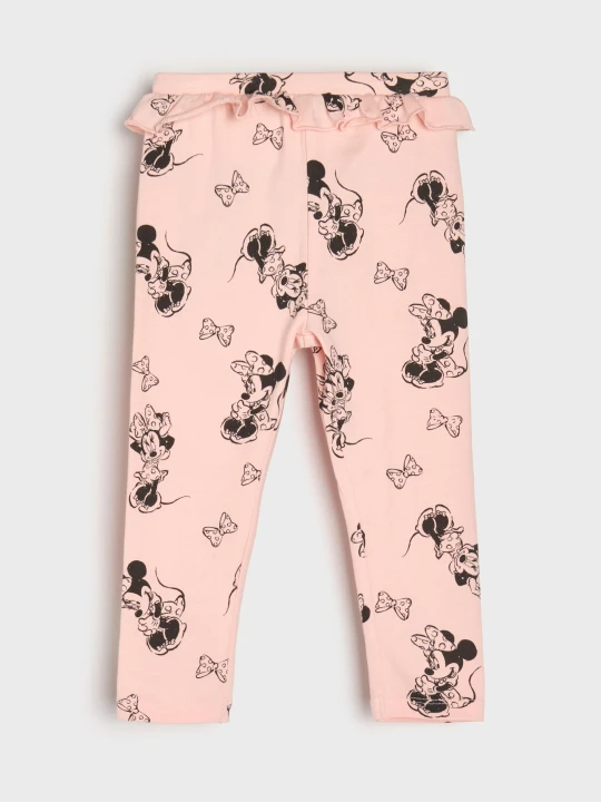 Zdjęcie produktu Sinsay - Bawełniane legginsy ze wzorem Minnie Mouse - różowy