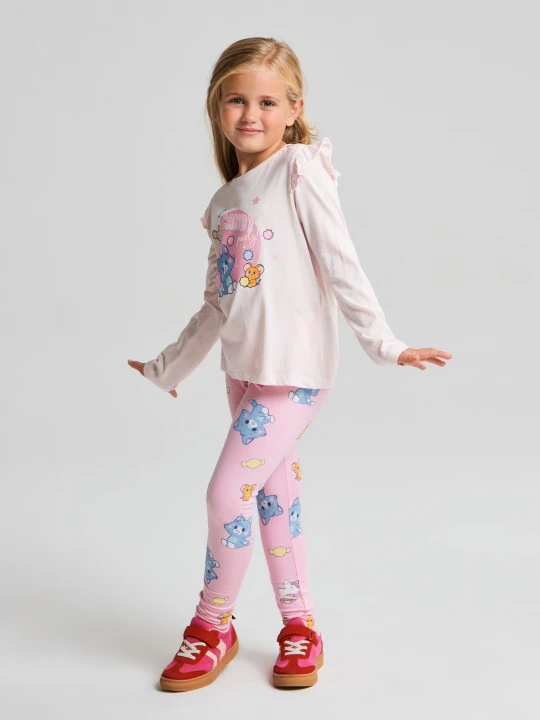 Zdjęcie produktu Sinsay - Bawełniane legginsy ze wzorem Tom and Jerry - różowy