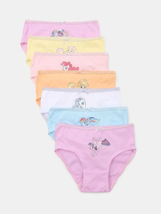 Zdjęcie produktu Sinsay - Bawełniane majtki Classic My Little Pony 7 pack - wielobarwny