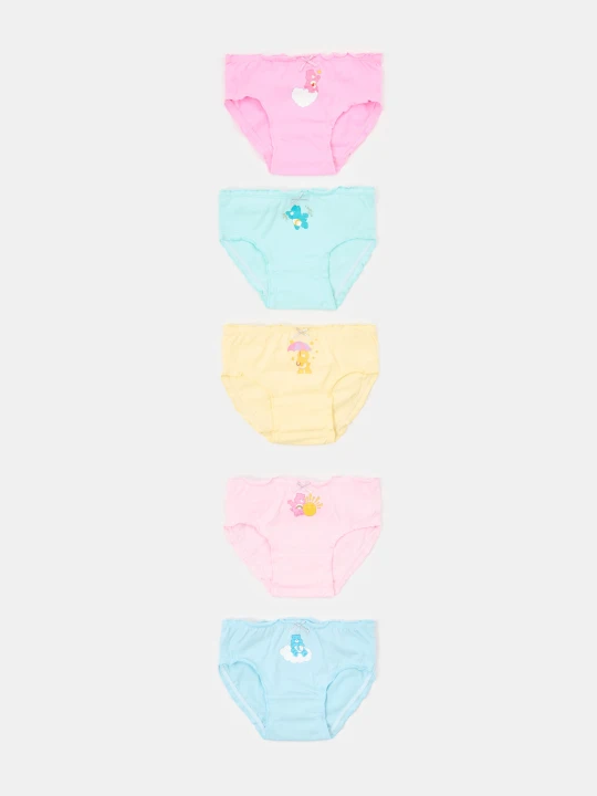 Zdjęcie produktu Sinsay - Bawełniane majtki figi 5 pack Care Bears - wielobarwny