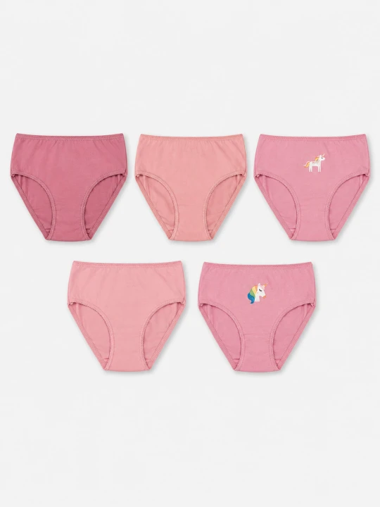 Zdjęcie produktu Sinsay - Bawełniane majtki figi z motywem jednorożca 5 pack - wielobarwny